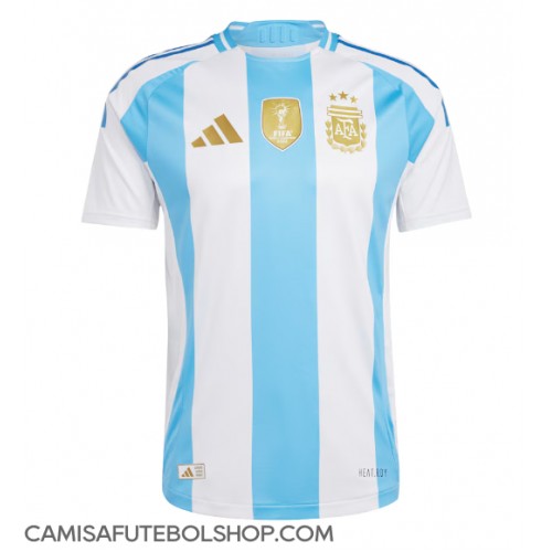 Camisa de time de futebol Argentina Replicas 1º Equipamento Copa America 2024 Manga Curta